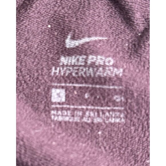 Nike Pro Hyperwarm Leggings Women's Small Eggplant Gym Compression - Picture 8 of 10